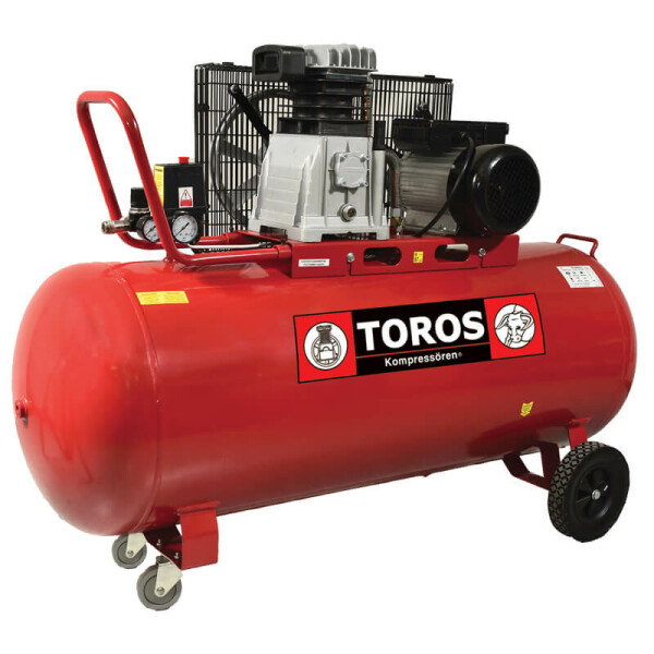 Αεροσυμπιεστής Toros με Ιμάντα 3hp 200lt